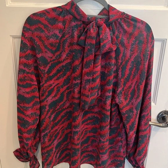 Entro silk colorful blouse - Picture 2 of 3